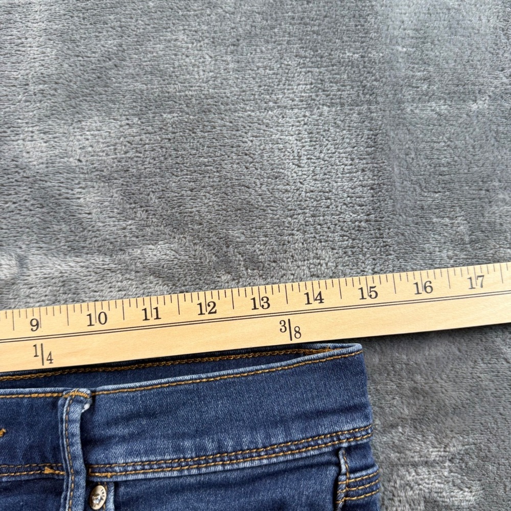 Free People Women Blue Skinny Jeans Size 29 Medium Wash Stretch Mid Rise - Picture 5 of 9